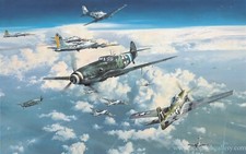 Headlong into the Clash by Robert Taylor signed by Seven US & Luftwaffe Pilots picture