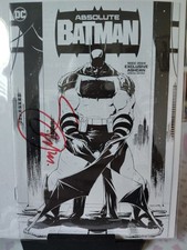 Absolute Batman 1 SDCC 2024 Ashcan Signed Scott Snyder w/COA B&W Dragotta picture