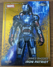 2025 Topps Chrome Marvel Studios Iron Patriot The Snap Variation Gold /50 S-31 picture