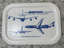 BOEING Renton Employees Open House 1974 Metal Tray 707 727 737 Division picture