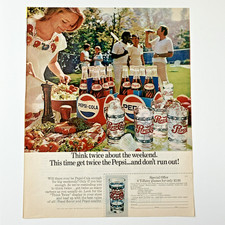 Vintage Pepsi Cola Print Ad 1971 picture