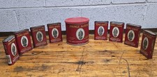 Vintage 1960's Prince Albert Crimp Cut Tobacco Collectable Tin Lot Of 9 Empty picture