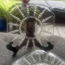 Vintage Federal Glass Columbia Clear Bread Plates. Set Of Five picture