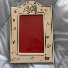 Vintage Laura Ashley Nursery Picture Frame Bunnies And Toys picture