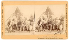 CIVIL WAR STEREOVIEW - Soldiers & Their Sibley Tent - War Photo & Exhibition Co picture