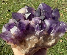 4.5  LB Natural Deep Purple Amethyst Plate Big Points  Crystals, Minerals picture