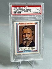 Vintage 1975 Visual President Rutherford B Hayes Memorabilia Tobacco Card PSA 9 picture