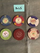 Six Las Vegas Casino Chips picture