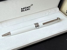 Montblanc Mb164 White Platinum Classique Trim ballpoint pen With Box picture