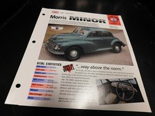 1948-1971 Morris Minor Spec Sheet Brochure Photo Poster 70 69 68 67 66 49 50 51 picture