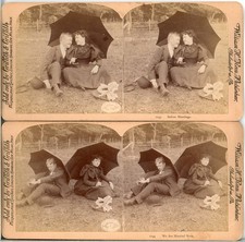 Before Marriage & After Marriage, 2 Cards--Griffith Stereoview O62 picture