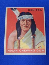 1947 Goudey Indian Gum #64 Genitoa NM picture