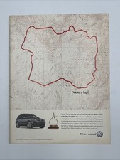 2004 Magazine Print 2 Page Ad Advertisement Volkswagen Touareg SUV VW Vintage picture