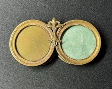 Antique French Style Louis XVI Miniature Double Portrait Photo Frame Vintage picture