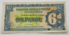 British Armed Forces 6 Pence Special Voucher 2nd Series issued in 1948 picture