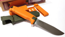 MORA MORAKNIV HUNTING ORANGE AMBER FULL FLAT (S) STAINLESS STEEL UTILITY KNIFE picture