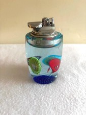 Vintage Decorative Lighter by Fratelli Toso. Murano Glass Trumpet Flower Lighter picture