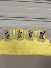 Disney Mickey McDonalds 2000 Set of 4 Collectible Tumbler Glasses NEW picture