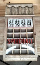 VTG 1950s Speedball Fountain Pen Ink Glass Display Hinged Box picture