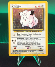 Pokémon 1999 Base Set Clefairy #5/102 Holo Wizards English Card MP picture
