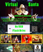 BLACK VIRTUAL SANTA ON USB Thumb Drive, DIGITAL DOWNLOAD picture