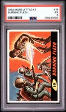 1962 MARS ATTACKS #19 BURNING FLESH PSA 5 picture