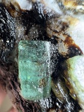 775 CT, Beryl Var High Quality Natural Emerald Crystal On Matrix ,PK picture