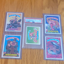 Topps Garbage Pail Kids 1986-87 5 Card Lot PSA Graded Marty Mouthful + More picture