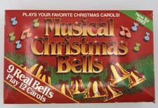 Vintage Ye Merrie Minstrel Caroling Christmas Bells 12 Musical 25 Songs Tested picture