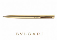 BULGARI Eccentric Twist Fountain Pen Gold Plated Italian Elegance Box Warranty picture