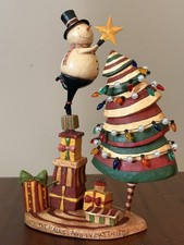 August Moon Snowman Figure Christmas Tree The Lang Co 2005 Best Time Of The Year picture