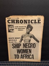 1966 Oct 10 National Star Chronicle Newspaper, Ship Negro Women/Africa (VRN10G) picture