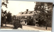 Vtg. RPPC South Sudbury, MASS Longfellow's Wayside Inn 1926-40's Post Card A114 picture