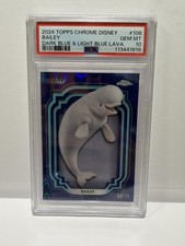 BAILEY 2024 TOPPS CHROME DISNEY PIXAR DARK BLUE AND LIGHT BLUE LAVA /75 PSA 10 picture