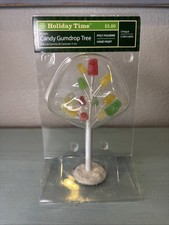 Holiday Time Candy Gumdrop Tree 6.5” Christmas Village Decor 74476 w Packaging picture