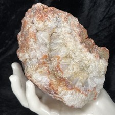5-1/3” Large Red Geode Crystal Quartz Ferruginous 2.8Lb Natural Mineral Specimen picture