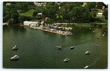1974 Westport Marine Base Lake Champlain NY Postcard picture