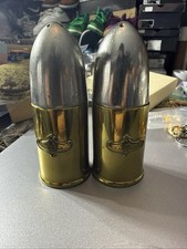 Vintage Weidlich Bros WB Mfg Co #176 Fort Benning GA Artillery Shell Pair RARE picture