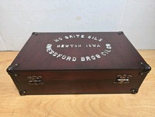 Antique MO GRITE Oil Salesman Sample traveling suitcase display picture