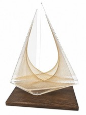 Midcentury Ronald Fox Lucite Acrylic String Art 10