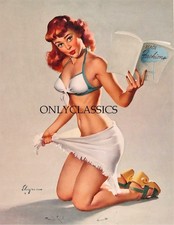 1953 Gil Elvgren Redhead B&B PinUp Page Bikini Bombshell Poster Print Cheesecake picture