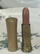 VINTAGE R.H. COSMETICS N.Y. COLLECTIBLE GOLD METAL TUBE LIPSTICK NEW WALNUT picture