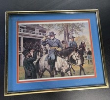 Don Stivers Peace with Honor  Framed Matted Civil War USA 1988 Print 12 X 10 JT picture