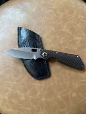M.Strider Performance SNG Hybrid Pocket Knife - Dark Cherry G-10 Rifle Pattern picture