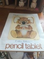 Mead Vintage Koala 1980s Critter Sitters Note Pad Stationary Pencil Tablet picture