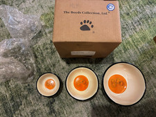 The Boyds Collection Ltd. Cornelius' Cat Bowls Ceramic 3pc Halloween 3-5in picture