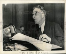 1950 Press Photo US Ambassador Philip Jessup testifies in Washington, DC picture