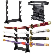 Roronoa Zoro Katana Set Real Metal 41 Inch Carbon Steel picture
