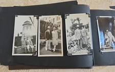 1920s Antique ASBURY PARK NJ & 17 PHOTOS Leather Album Souvenir Golf Lighthouse picture