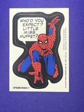 1974 1975 Topps Spider-Man #1 & #2 Comic Book Rookie Sticker Card Heroes Lot picture